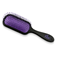 PRO Black paddle brush - Periwinkle pad