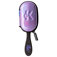 Black paddle brush with Periwinkle pad - Periwinkle holographic