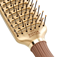 Expert Style Vent Nylon Bristles Gold&Brown