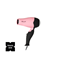 Mini-Sèche-cheveux Professionnel De Voyage Blow Air Pocket Rose